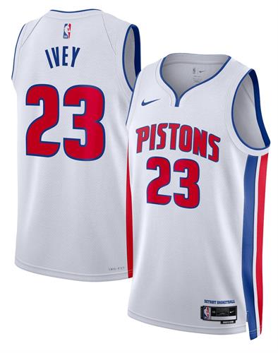 גופיית דטרויט פיסטונס ג'יידן אייבי NBA לבנה