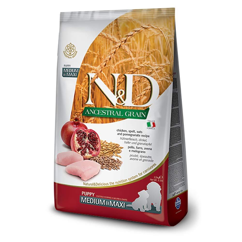 N&D אננס עוף גורי כלב מדיום 2.5 קג Natural&Delicious