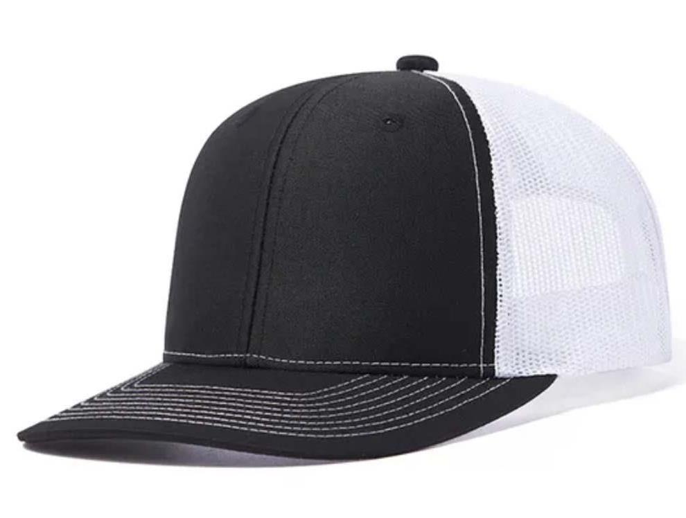 כובע בייסבול איכותי דגם Miami צבע - לבן שחור [אפשרות להוסיף רקמה]