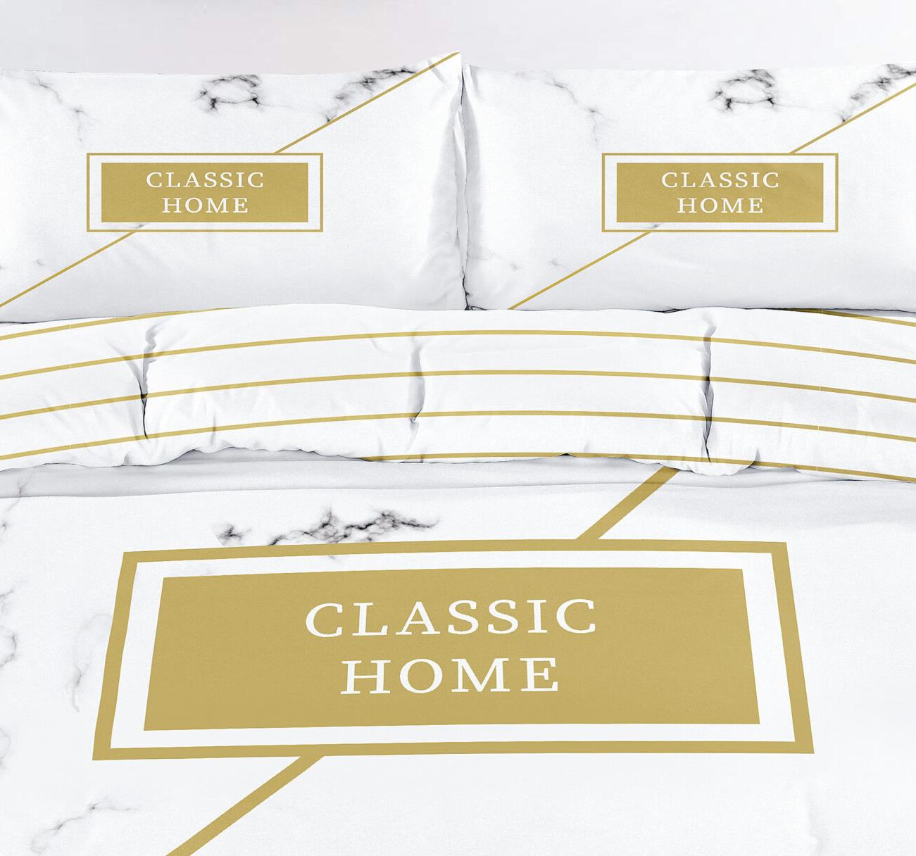 סט מצעים זוגי 100% כותנה Classic Home