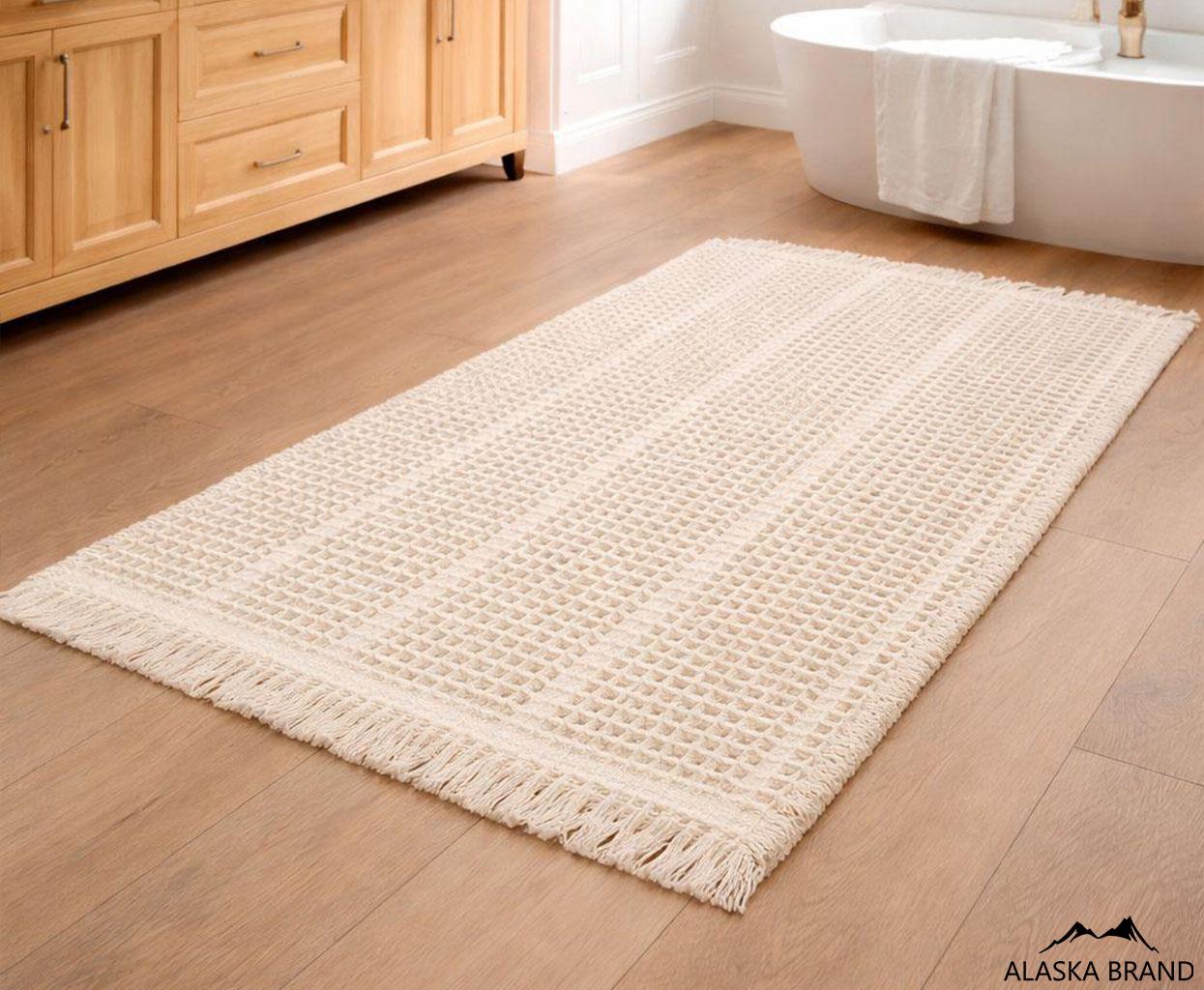 שטיח אמבטיה אופנתי דגם - בל | שמנת