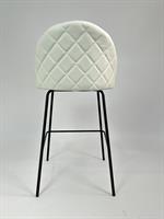 כסא בר מעוצב דגם דנמרק דמוי עור צבע לבן
