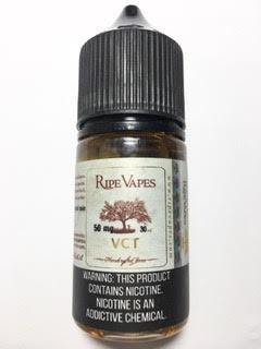 נוזל מילוי לסיגריה אלקטרונית 30 מ"ל Ripe Vapes VCT בטעם VCT וניל כרמל טבק ניקוטין 50 מ"ג 50mg