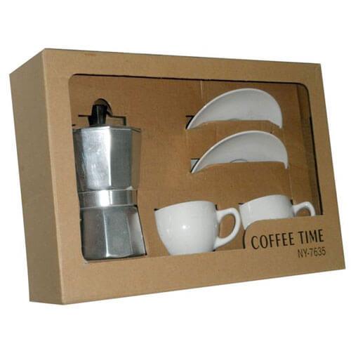 סט מקינטה, מארז קפה, מכונת קפה, כוסות אספרסו, מתנה לעצמאות, מתנה לשבועות