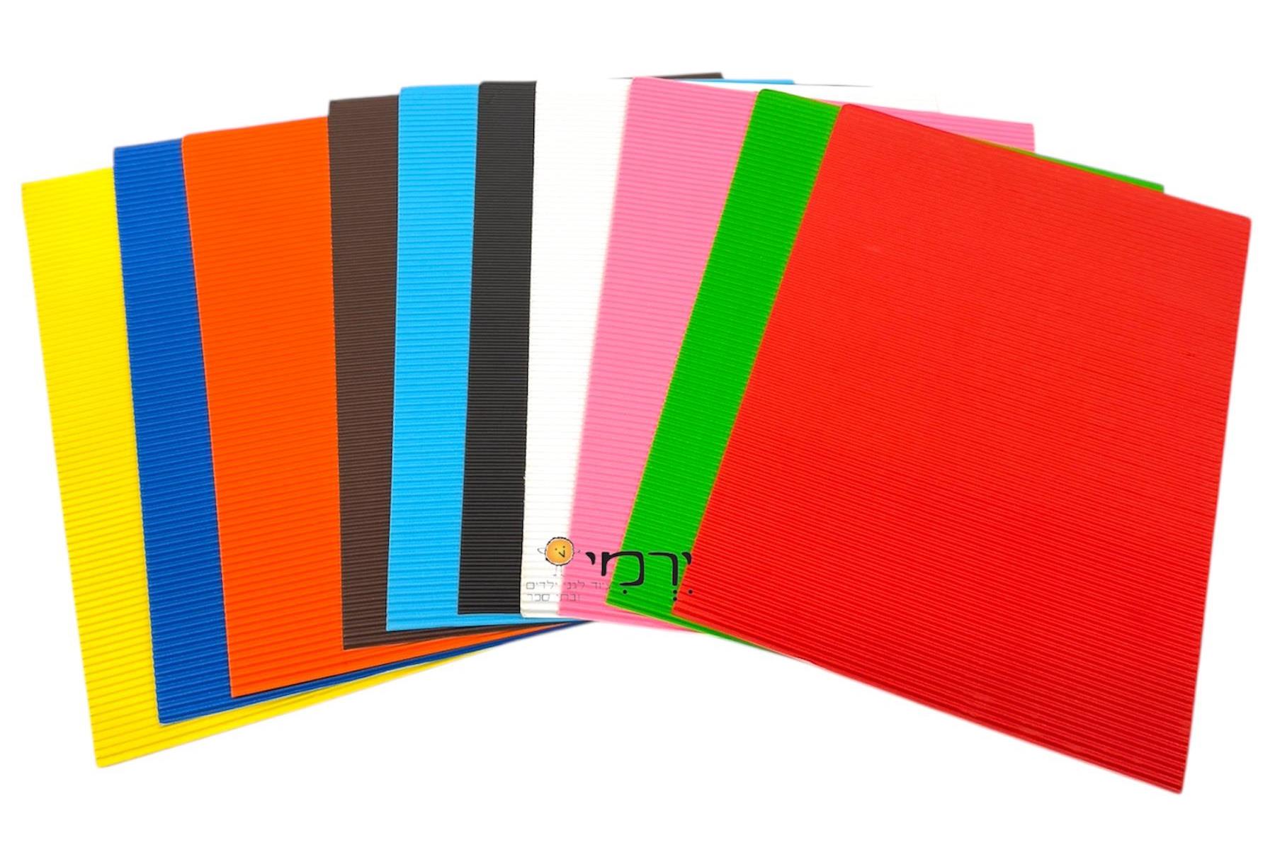 קרטון גלי צבעוני A4