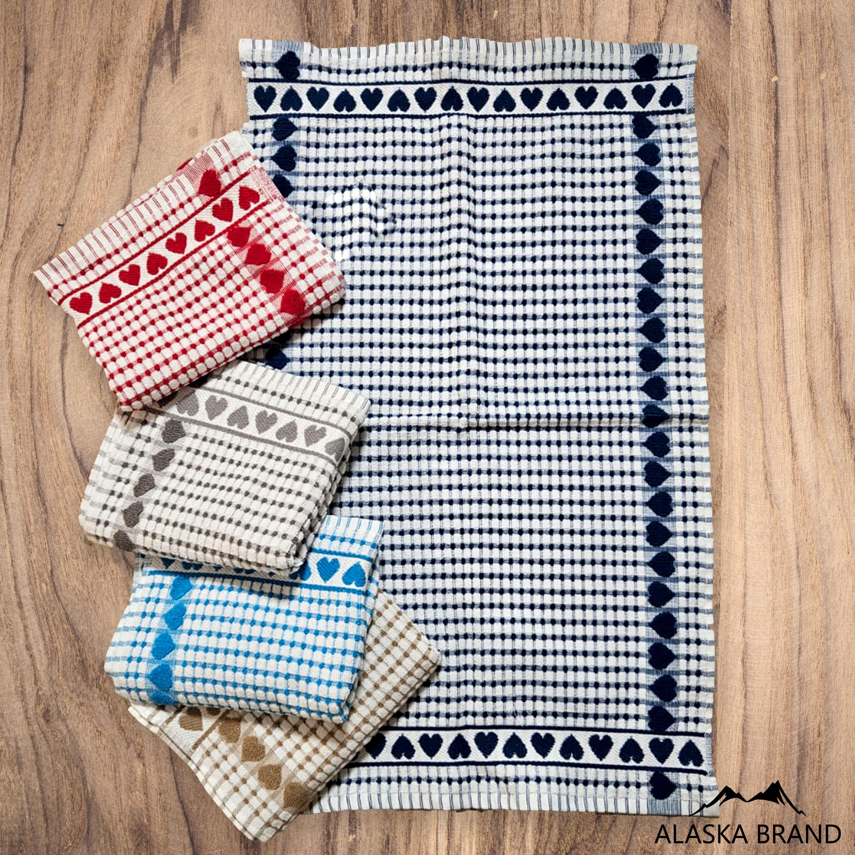 מגבות מטבח גדולות דגם - Heart | מבצע 3 ב55 ש