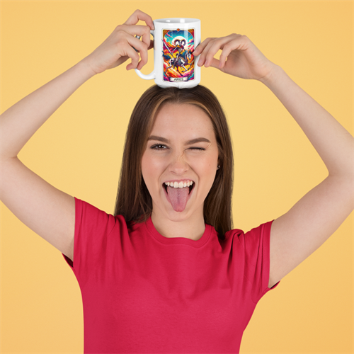 עיצוב זודיאק טלה עם אפשרות לשם אישי בצד השני של הספל