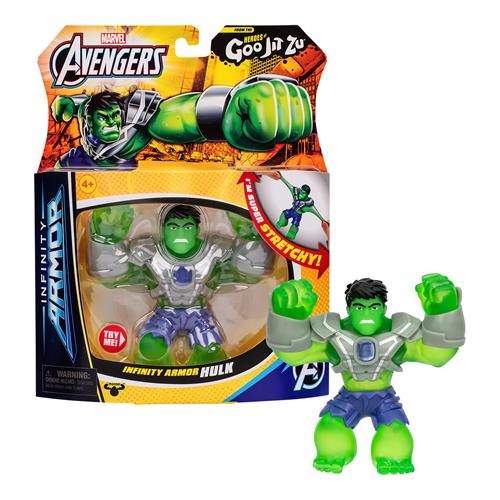 גו ג'יט זו X מארוול - בובה נמתחת - סטרץ' Avengers גיבורי על הענק הירוק - Goo Jit Zu