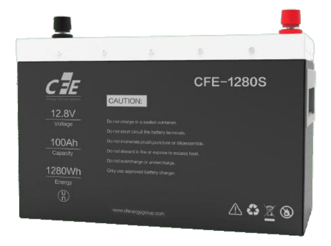 מצבר ליתיום CFE 100A 12.8V