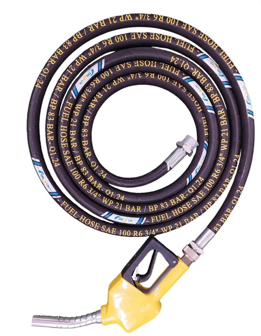 אקדח עם צינור 6 מטר לתדלוק סולר האקדח אוטומטי צבע צהוב וסביבון מונע פיתול צינור קמפינג לייף אקדח עם צינור 6 מטר לתדלוק סולר האקדח אוטומטי צבע צהוב וסביבון מונע פיתול צינור קמפינג לייף