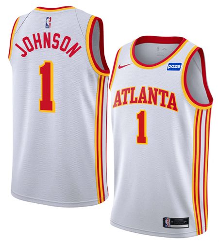 גופיית ג'יילן ג'ונסון אטלנטה הוקס NBA לבנה