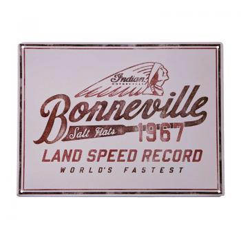 שלט פח - BONNEVILLE METAL SIGN