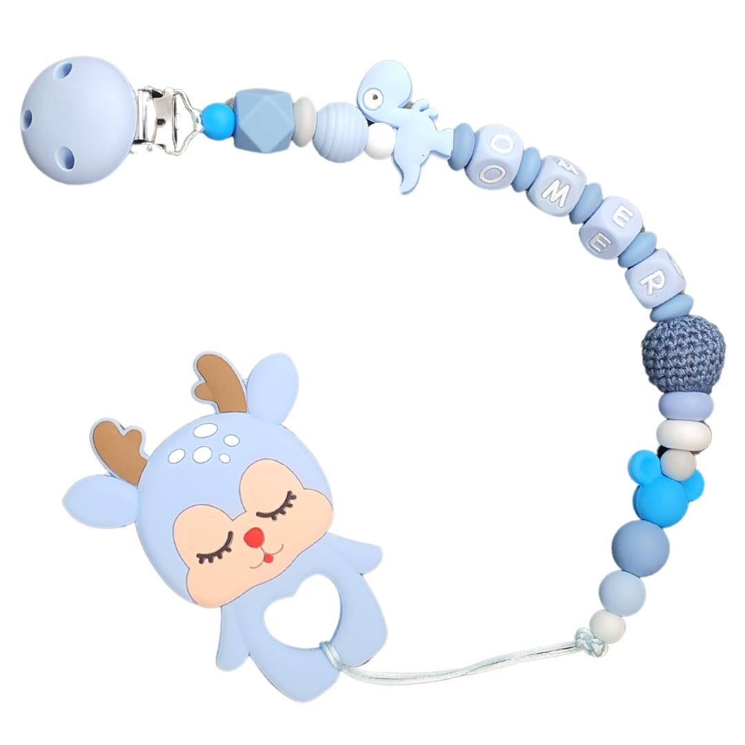 מחזיק מוצץ, מחזיק מוצץ לתינוק, מתנת לידה, שרשרת שם, עיצוב אישי עם שם התינוק, מחזיק מוצץ סיליקון, שרשרת למוצץ, קליפס למוצץ