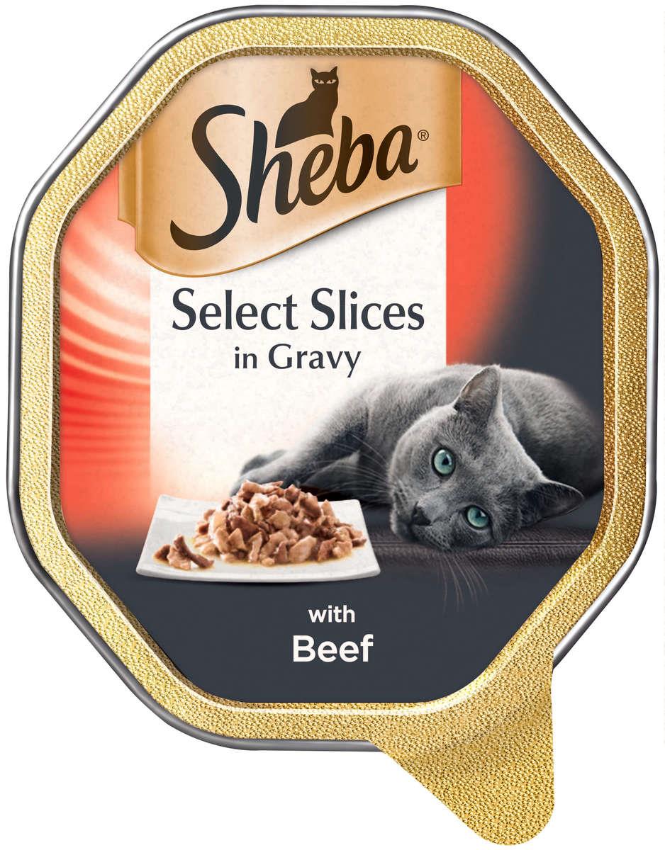 שיבא מעדן לחתול פרוסות בקר 85 גרם Sheba