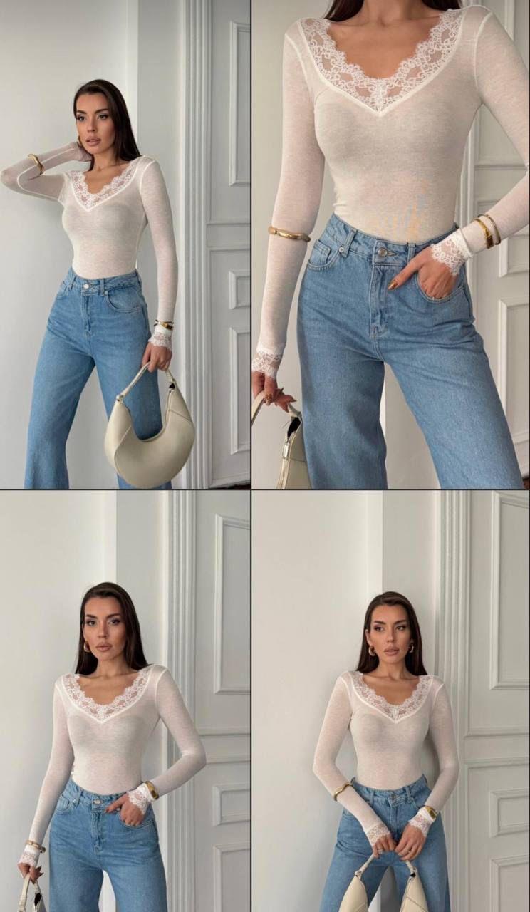 חולצה טישו תחרה