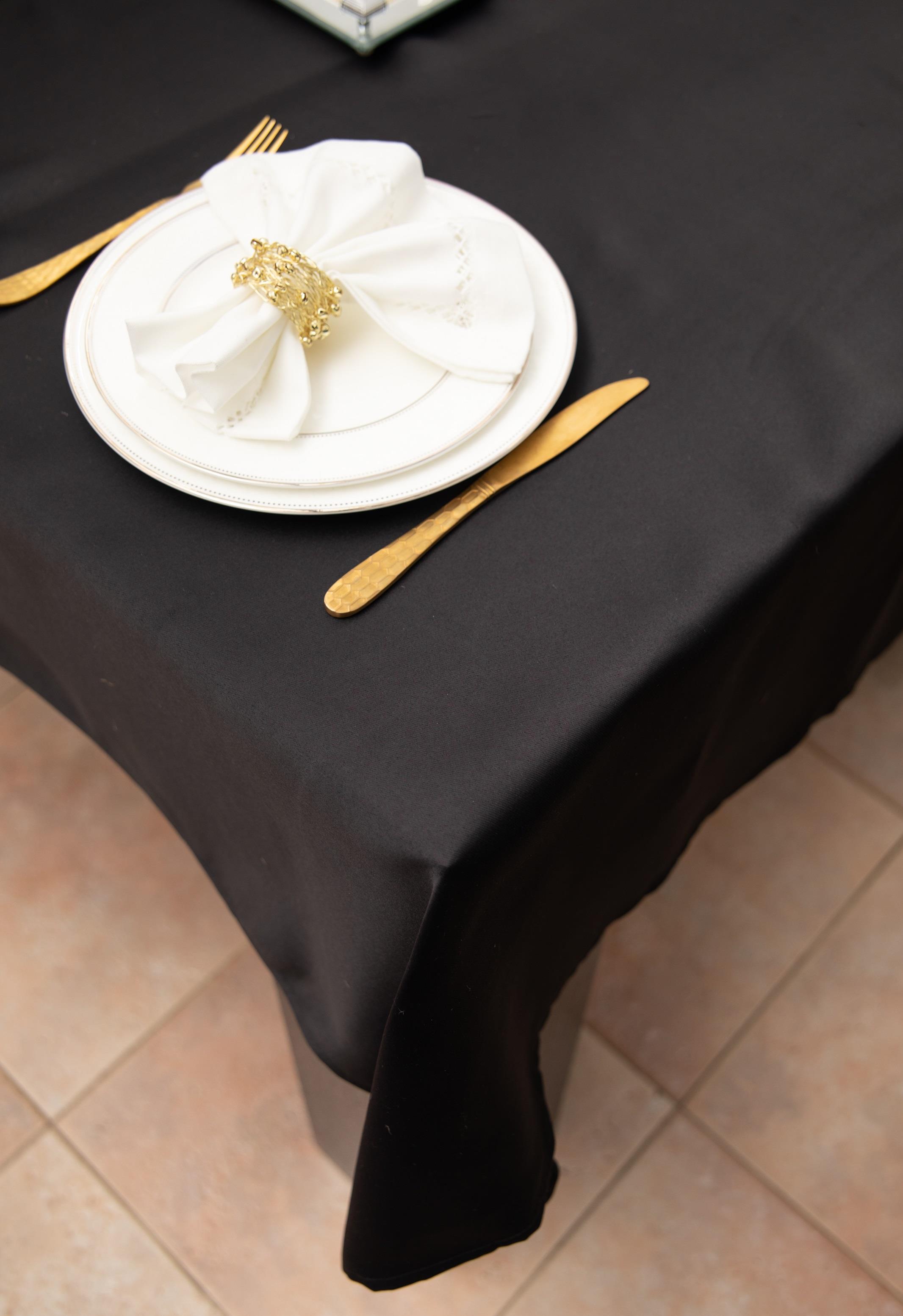 מפת שולחן איכותית ועבה Black - שחורה | *חיסול*