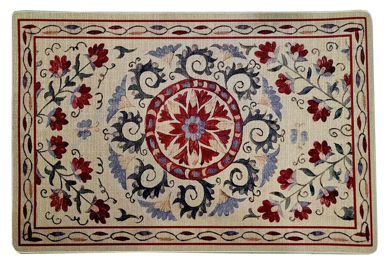 שטיח מטבח איכותי בתוספת גומי בתחתית דגם - 18 (מתנקה בקלות!)