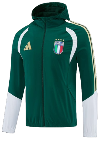 מעיל רוח איטליה ירוק זהב