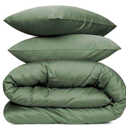 מצעי 100% כותנה מצרית אריגת סאטן - צפיפות 500 חוט - ירוק כהה