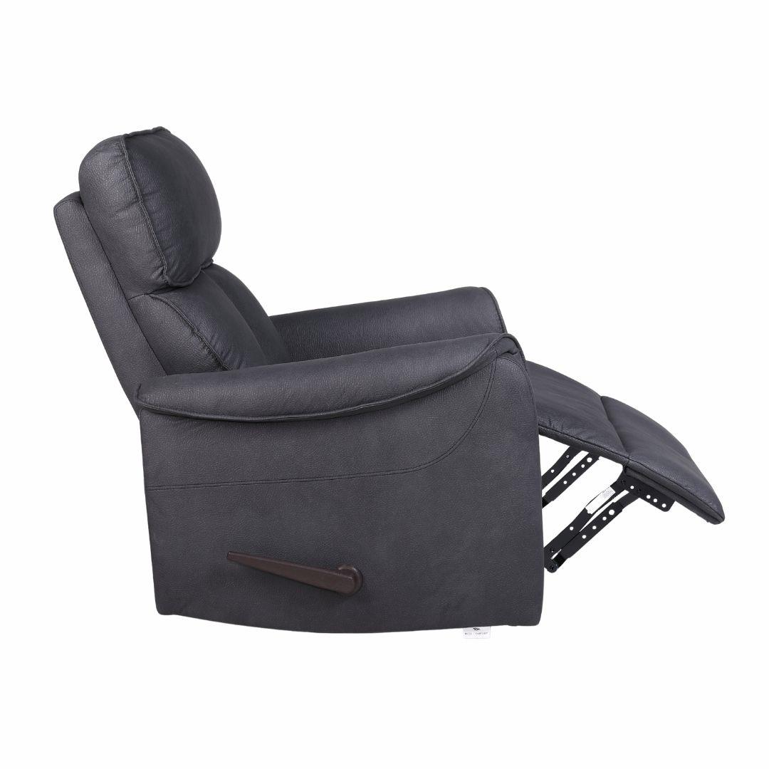 כורסא ריקליינר - ידיות דקות 105שחור