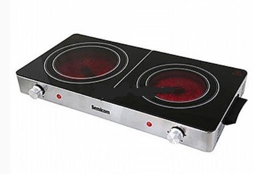 כיריים חשמליים כירת בישול חשמלית קרמית כפולה 3000 W קמפינג לייף