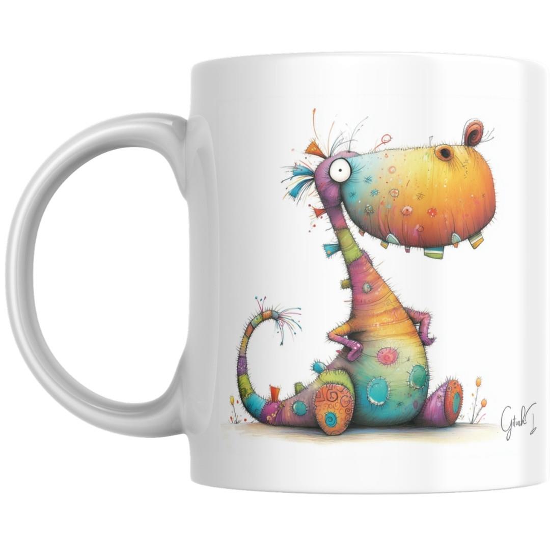 ספל דינו צבעוני – ממוצע זה פחות הסגנון שלי