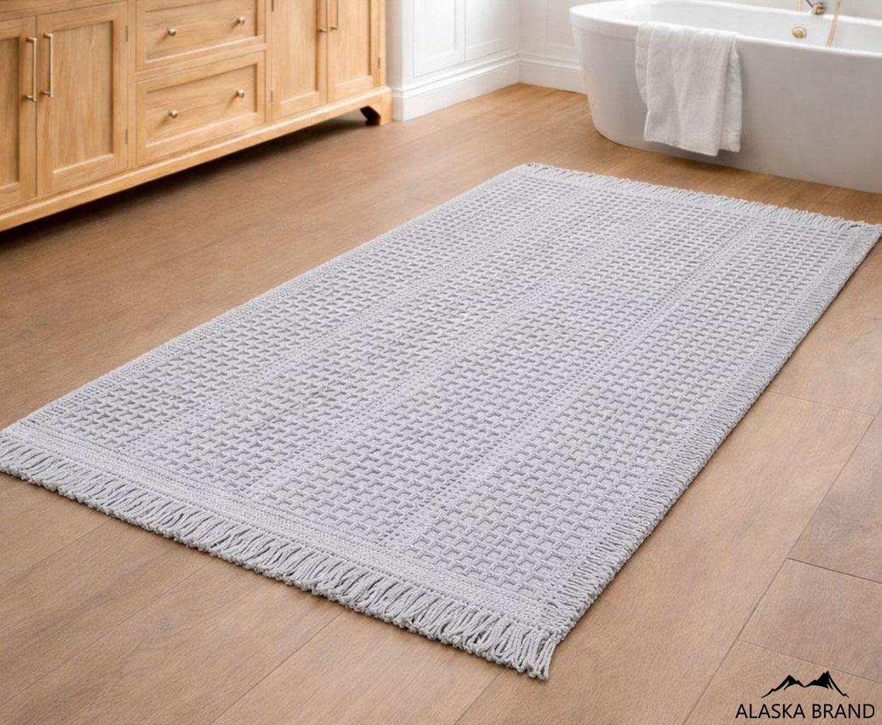 שטיח אמבטיה אופנתי דגם - בל | אפור בהיר