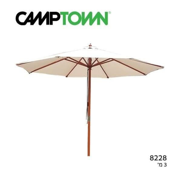 שמשיה עץ 3 מטר ­מבית CAMPTOWN קמפינג לייף