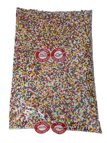 סוכריות צבעוניות פרווה כשרות בד"ץ בית יוסף 1 קילוגרם