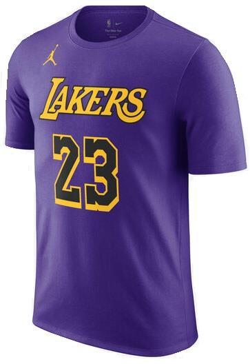 חולצה קצרה ל.א לייקרס #23 NBA סגולה