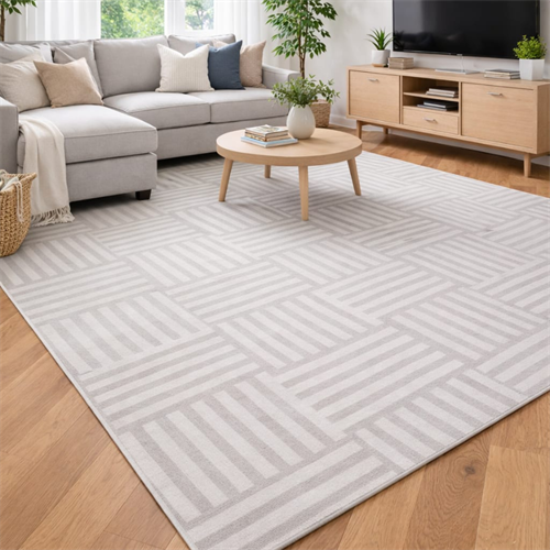 שטיח מודרני בז דגם אופוס-04