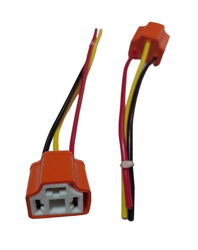 כבל תיקון בית נורה קרמי למנורה H4 שקע למנורה שנשרף כתוצאה מהתחממות קמפינג לייף כבל תיקון בית נורה קרמי למנורה H4 שקע למנורה שנשרף כתוצאה מהתחממות קמפינג לייף