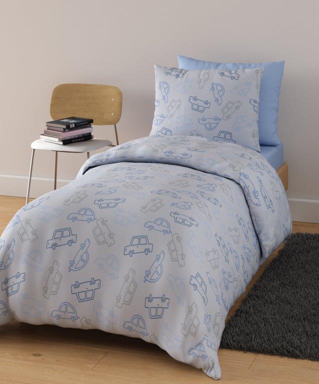 סט מצעים יחיד 100% כותנה דגם - לביא