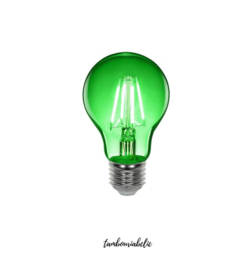 נורת פחם דקורטיבית 60W בסגנון רטרו – אור ירוק עוצמתי (A60/E27)