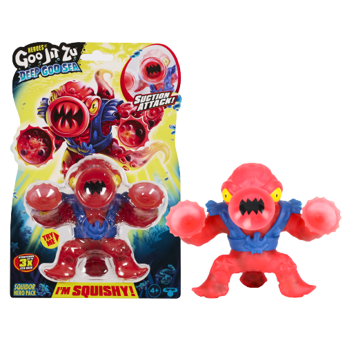 גו ג'יט זו - בובה נמתחת מפלצות ים - סטרץ' Deep Goo Sea סקויידור - Goo Jit Zu