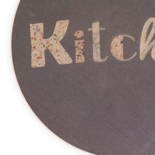 שטיח מטבח עגול איכותי בתוספת גומי בתחתית - Kitchen 2 (מתנקה בקלות!)