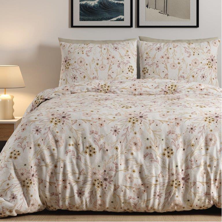 סט מצעים יחיד 100% כותנה דגם - סלין