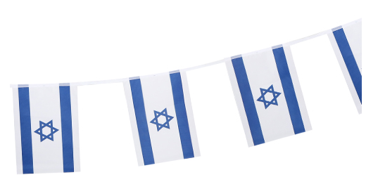 שרשרת דגלים מלבנים מבד 20 * 30