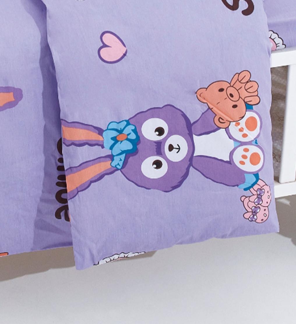 סט 100% כותנה למיטת מעבר / תינוק - באני סט 100% כותנה למיטת מעבר / תינוק - באני