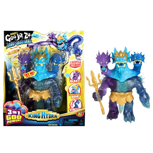 גו ג'יט זו - בובה נמתחת מפלצות ים - סטרץ' Deep Goo Sea  קינג HYDRA מלך הסטרצ'ים - Goo Jit Zu