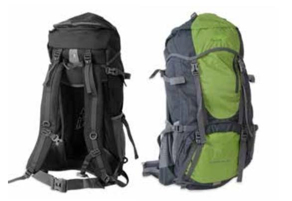 תיק תרמיל גב קטמנדו צבע אפור כחול גודל 40+5 ליטר 306005 סהכ 45 ליטר של חגור קמפינג לייף