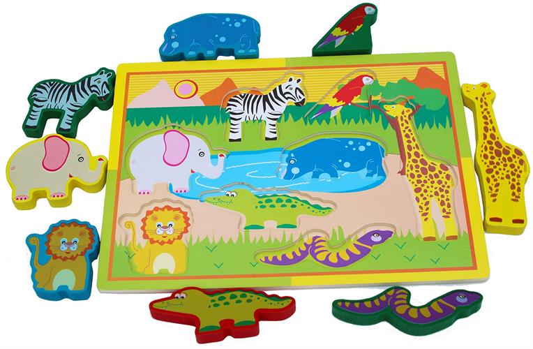 פאזל עץ חיות ג׳ונגל