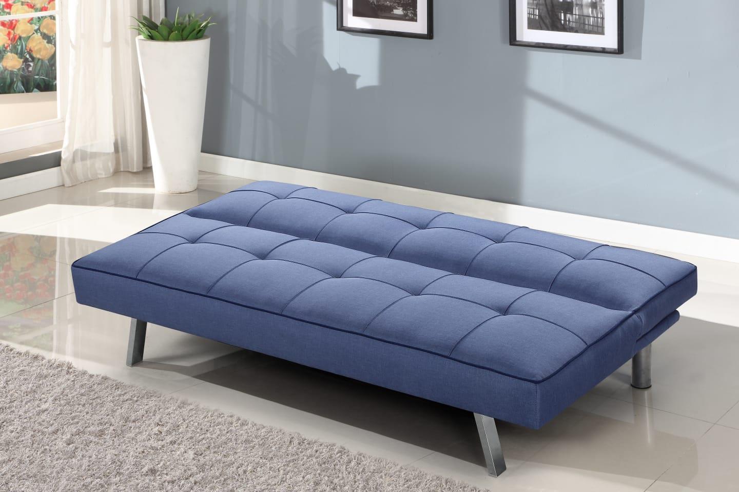 ספה תלת מושבית נפתחת למיטה תלת מושבית דגם מיאמי צבע כחול **חוזר למלאי 12/1**