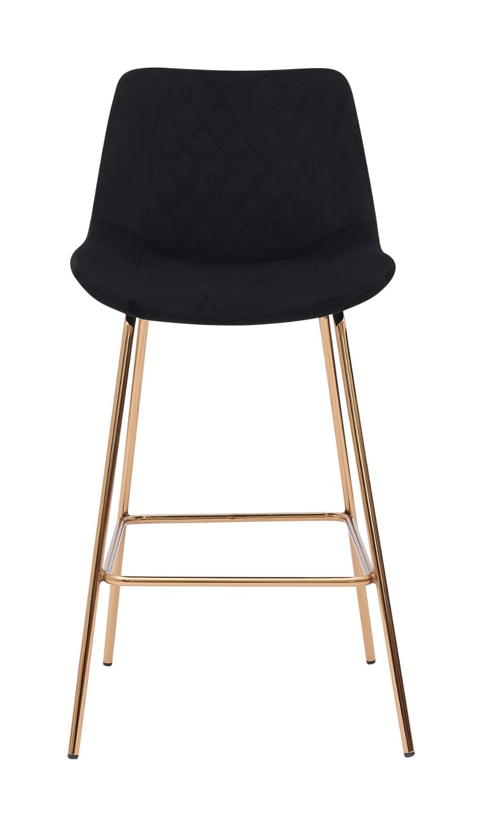 כסא בר מעוצב דגם ליסבון גולד שחור כסא בר מעוצב דגם ליסבון גולד שחור