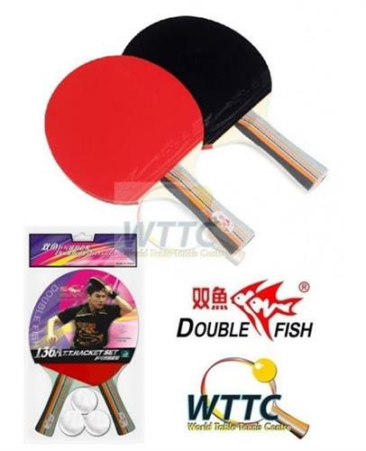 סט 2 מטקות + 3 כדורים ITTF DOUBLE FISH