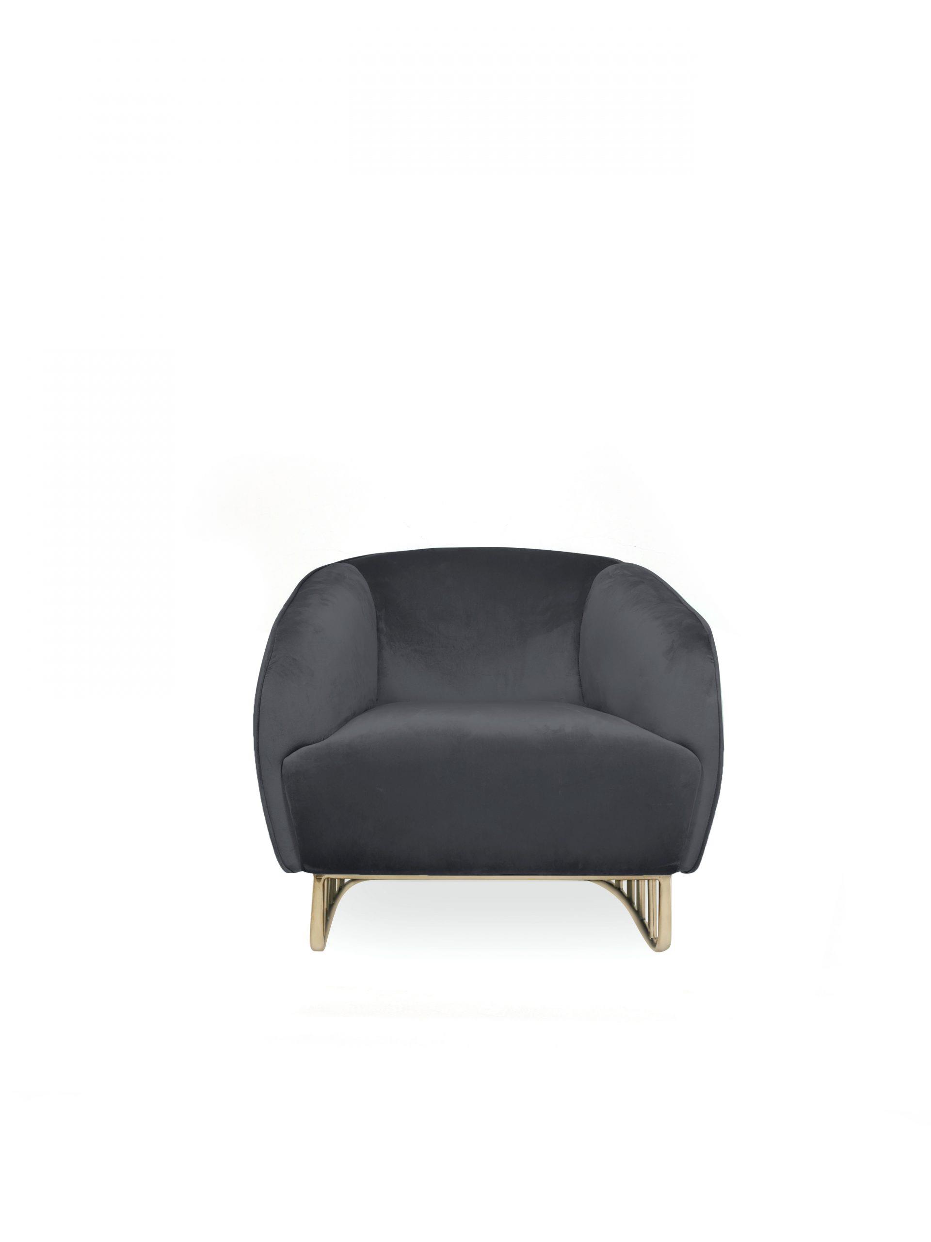 כורסא לבית מעוצבת דגם אושן שחור