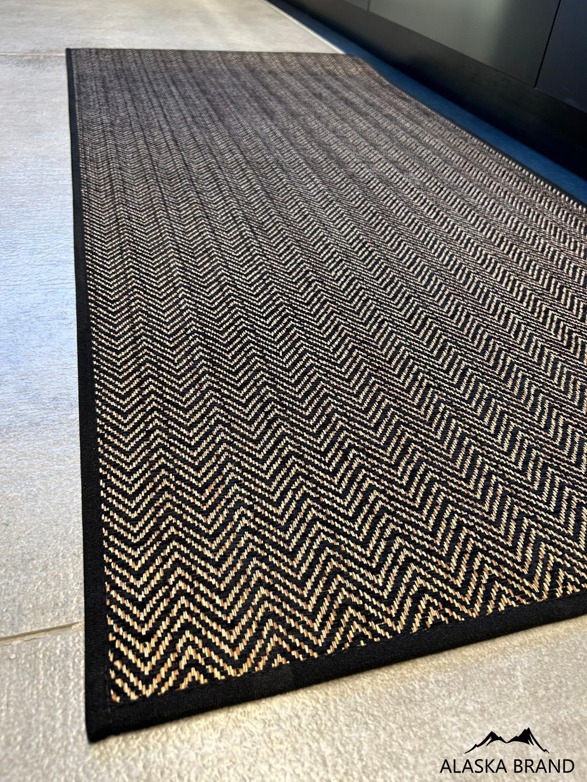 שטיח מטבח רך בתוספת גומי בתחת דגם - רובי שחור