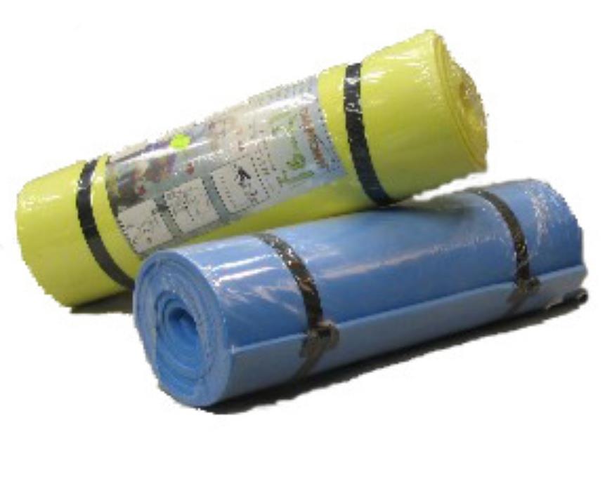 מזרן יוגה ספורט ושטח דק צבע  צהוב מזרנים לכל מטרה לבית ולשטח קמפינג לייף