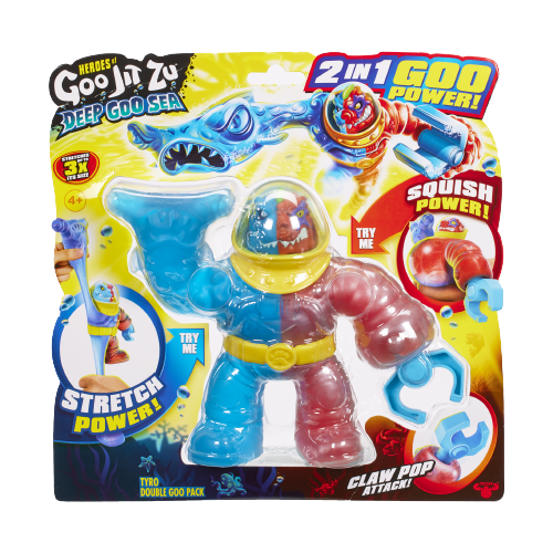 גו ג'יט זו - בובה נמתחת מפלצות ים - סטרץ' Deep Goo Sea  מתקפת ג'ו טיירו - Goo Jit Zu