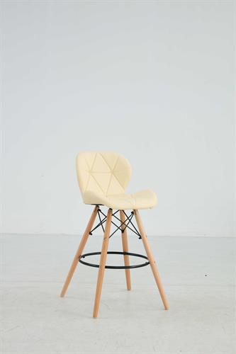 כסא בר מעוצב דגם מונקו צבע בז